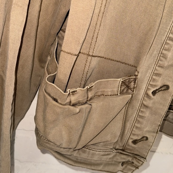 Anthropologie Hei Hei Cropped Utility Jacket Small Military Style xs distressed - Picture 4 of 8
